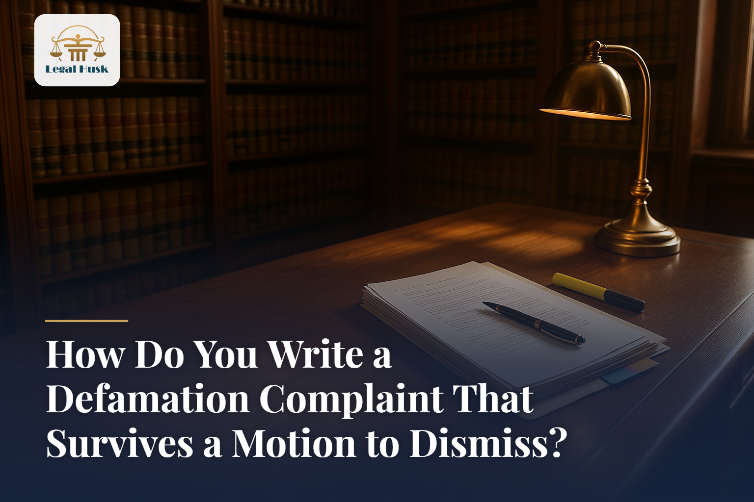 How Do You Write a Defamation Complaint That Survives a Motion to Dismiss?