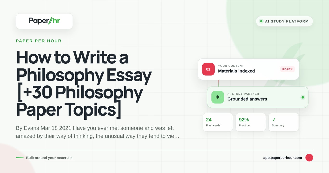 How to Write a Philosophy Essay [+30 Philosophy Paper Topics]