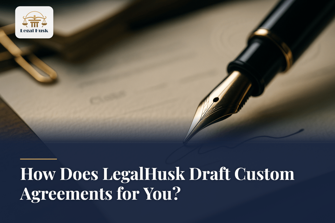 How Does LegalHusk Draft Custom Agreements for You?
