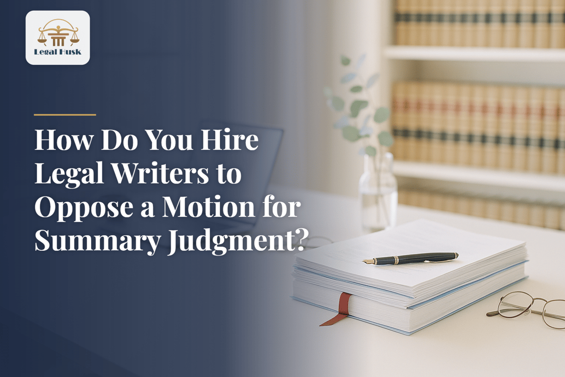 How Do You Hire Legal Writers to Oppose a Motion for Summary Judgment?