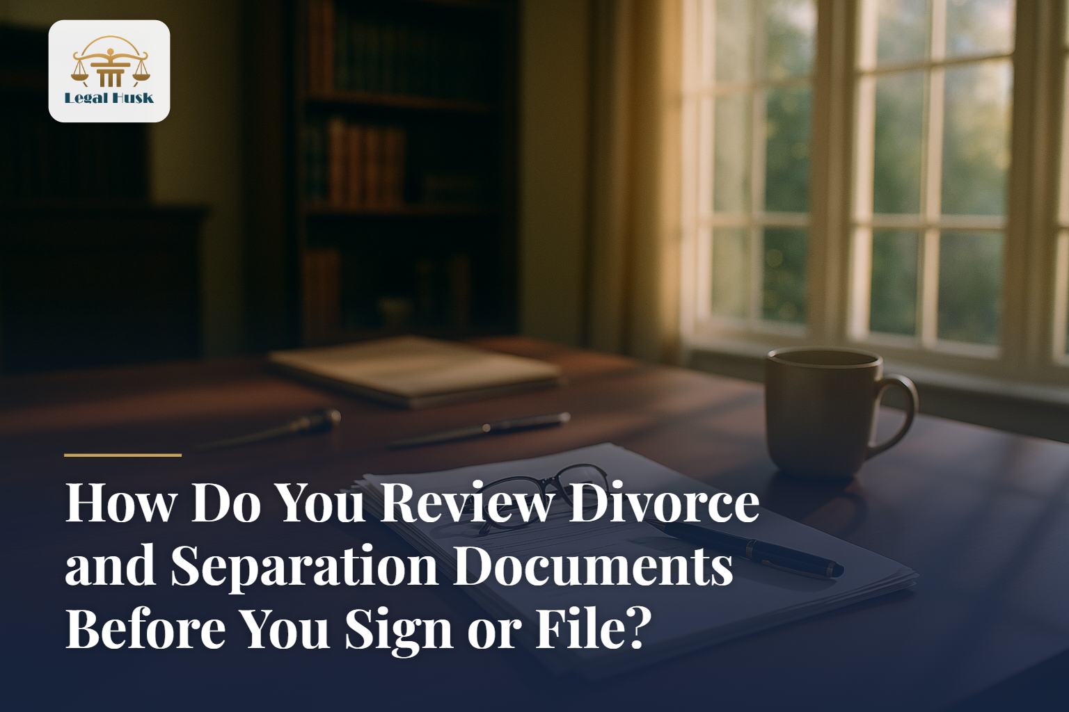 How Do You Review Divorce and Separation Documents Before You Sign or File?