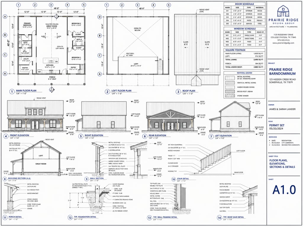 Barn House Design And Permit Drawings