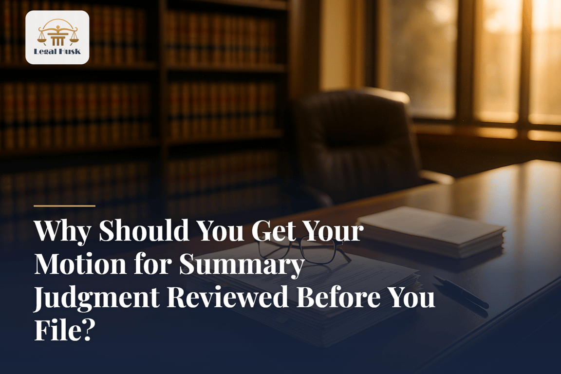 Why Should You Get Your Motion for Summary Judgment Reviewed Before You File?
