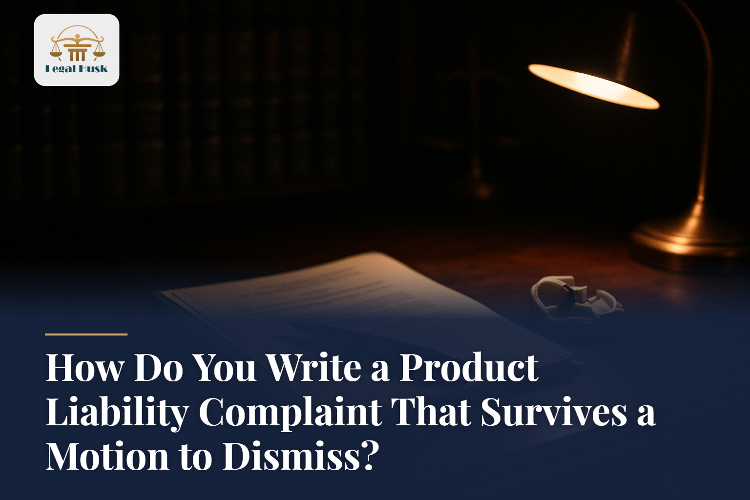 How Do You Write a Product Liability Complaint That Survives a Motion to Dismiss?
