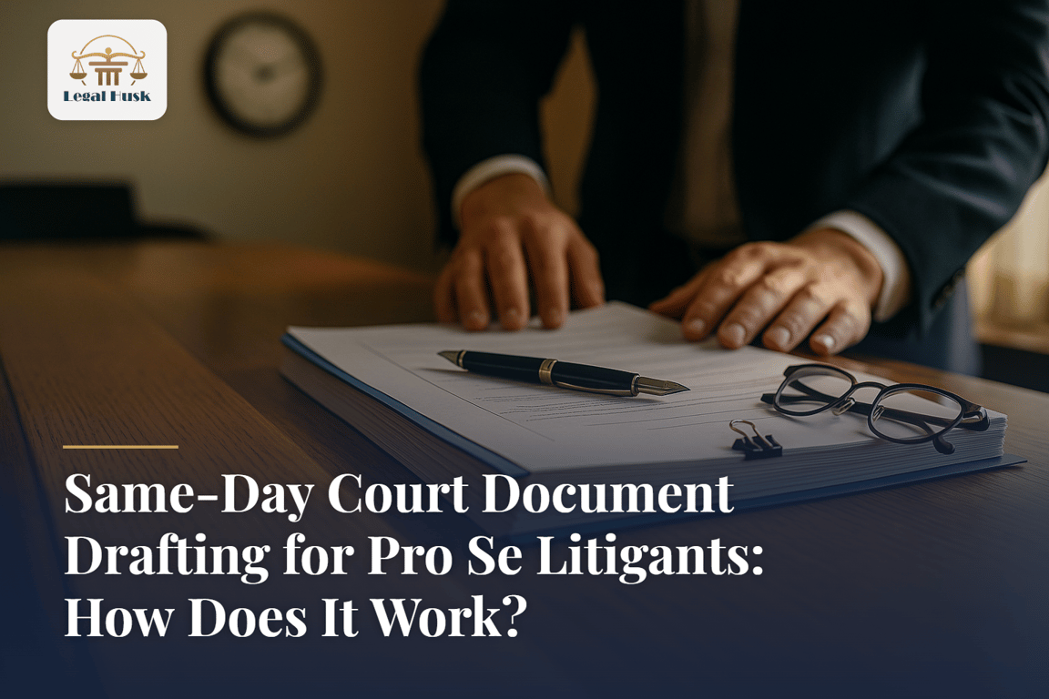 Same-Day Court Document Drafting for Pro Se Litigants: How Does It Work?