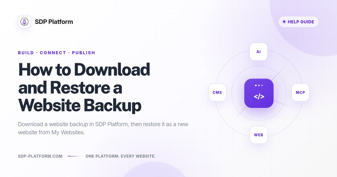 How to Download and Restore a Website Backup