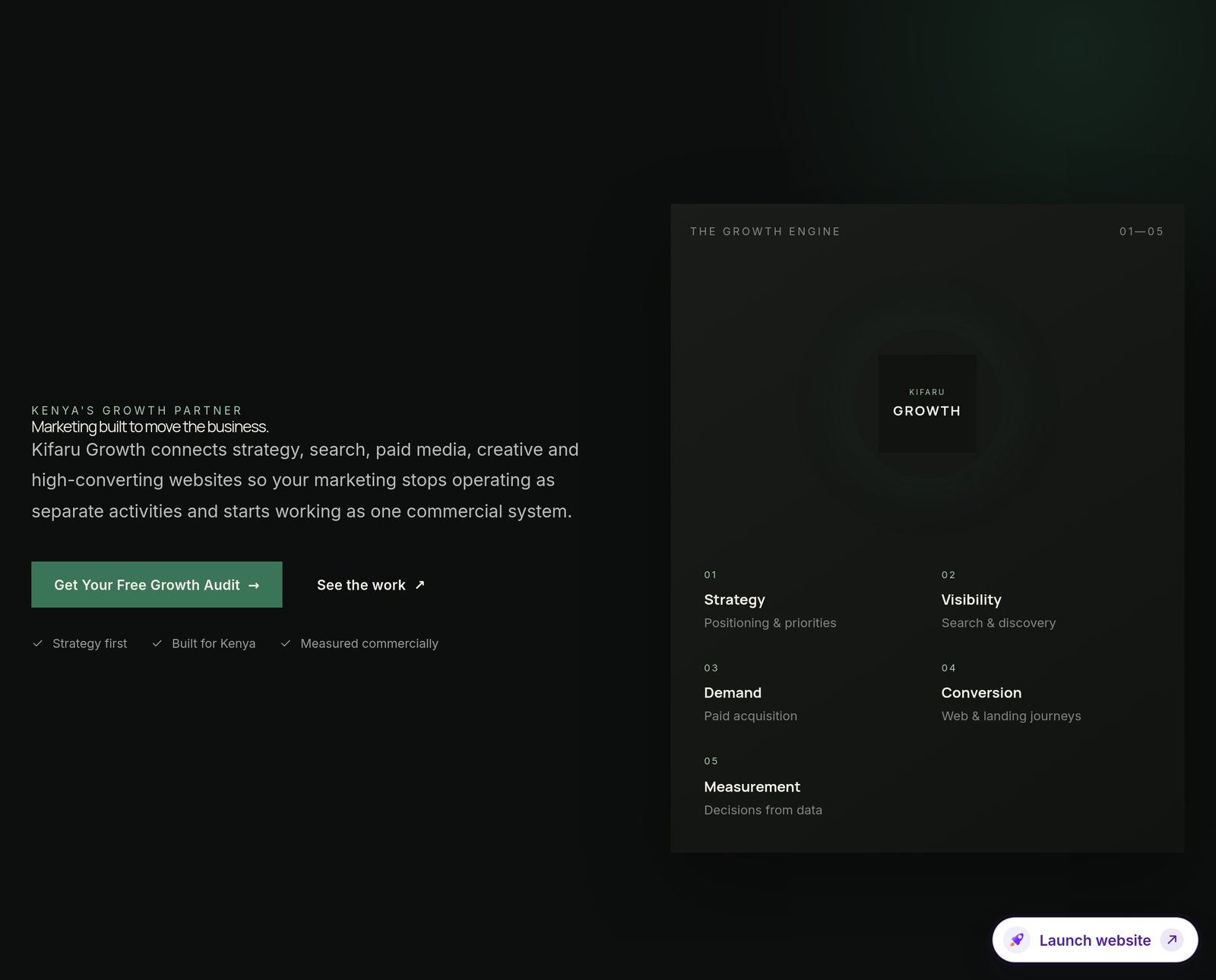 Homepage Hero component