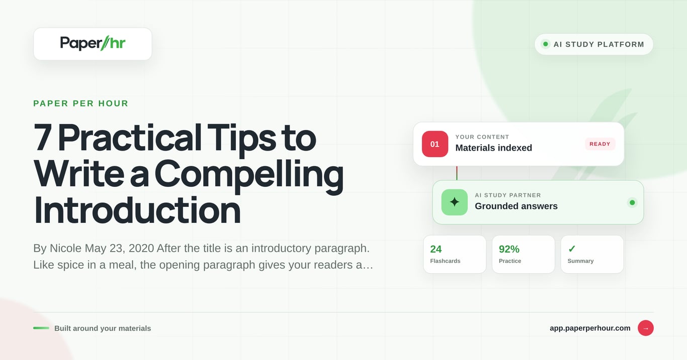 7 Practical Tips to Write a Compelling Introduction