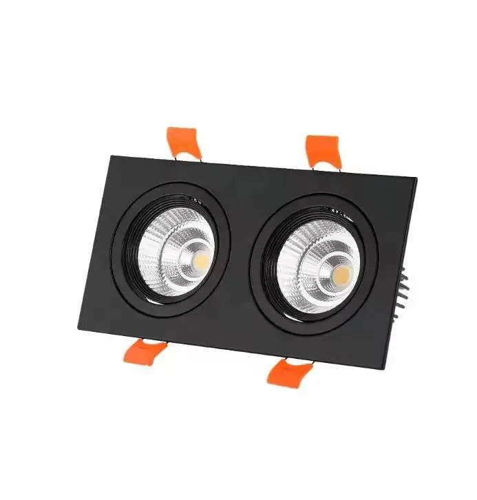 Dual Head Black LED Recessed Downlight