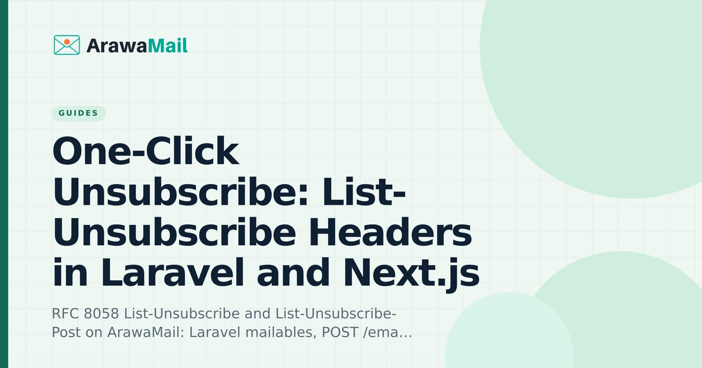 One-Click Unsubscribe: List-Unsubscribe Headers in Laravel and Next.js