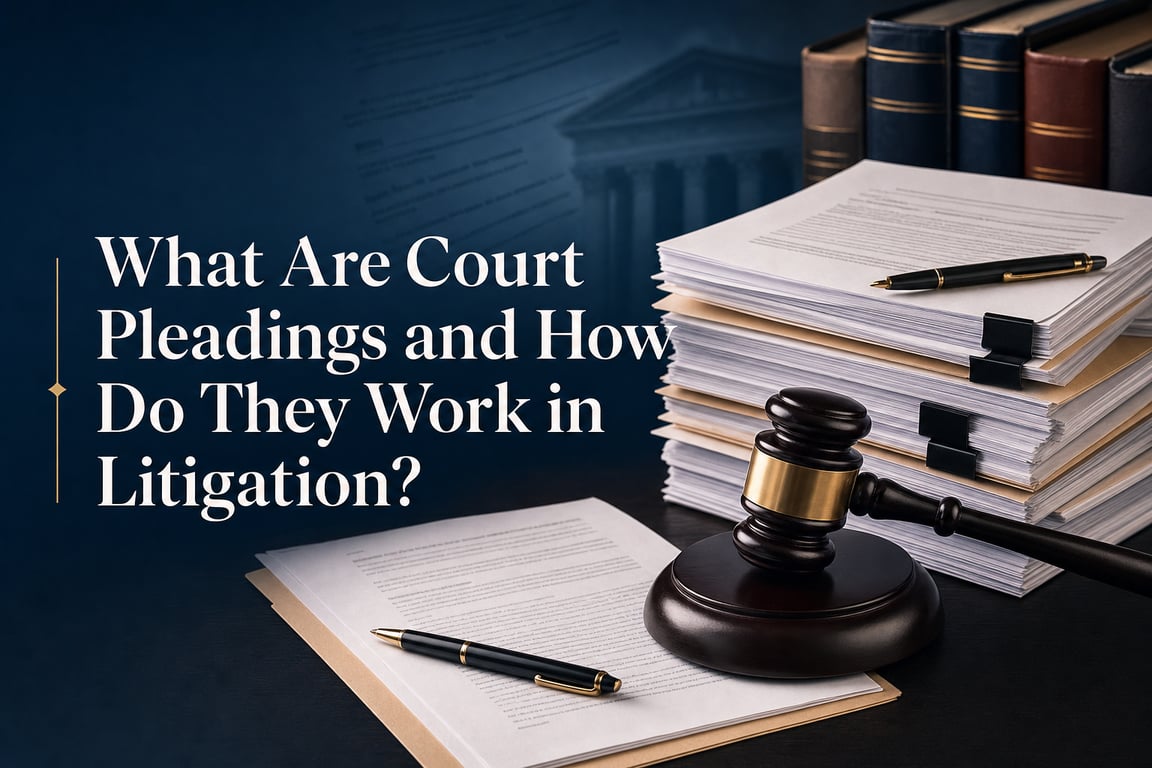 What Are Court Pleadings and How Do They Work in Litigation?