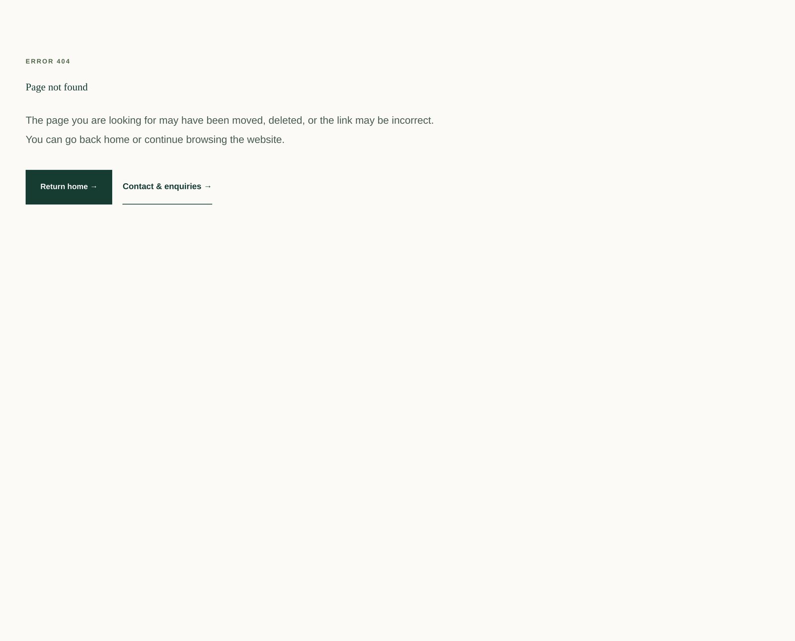 404 Error Recovery Page component