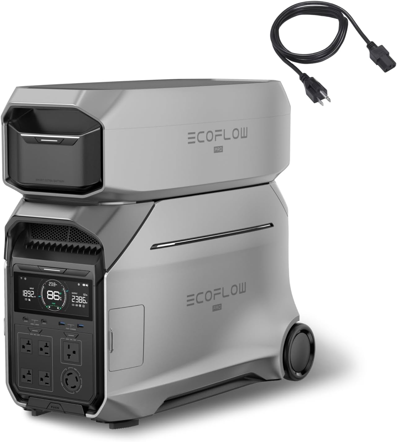 EF ECOFLOW 8kWh Portable Power Station: DELTA Pro 3 with Extra Battery view 1