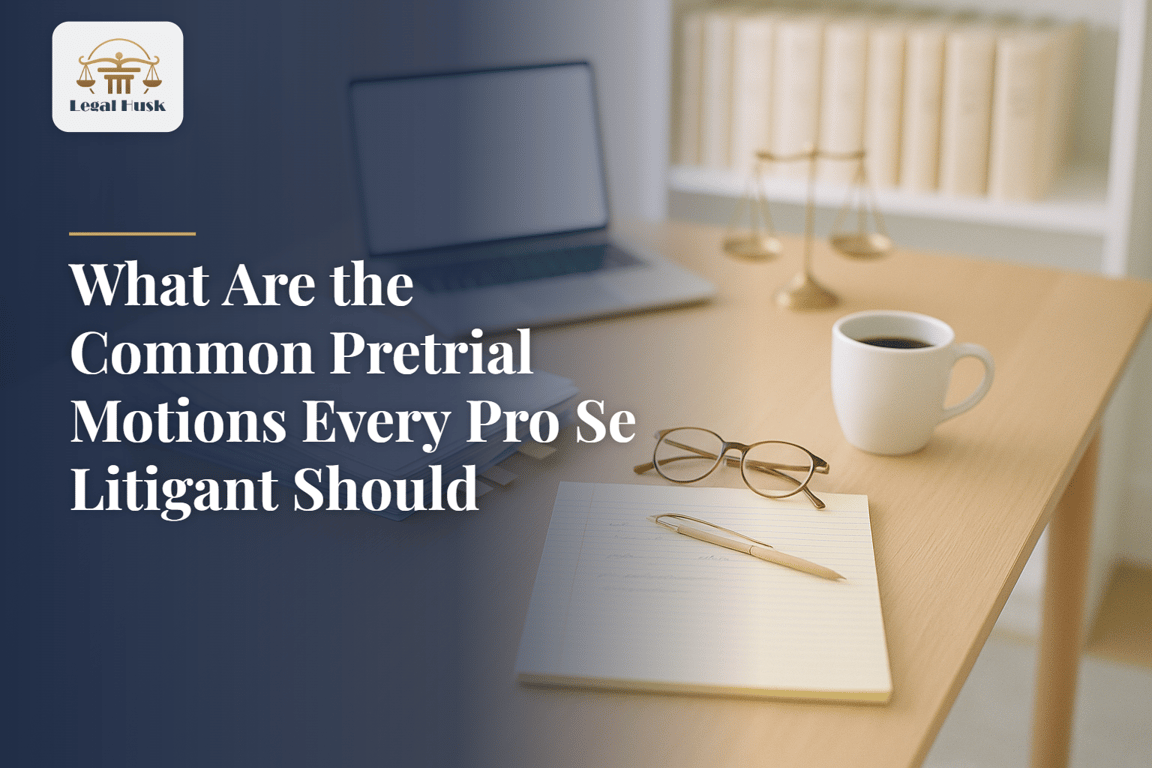 What Are the Common Pretrial Motions Every Pro Se Litigant Should Know?