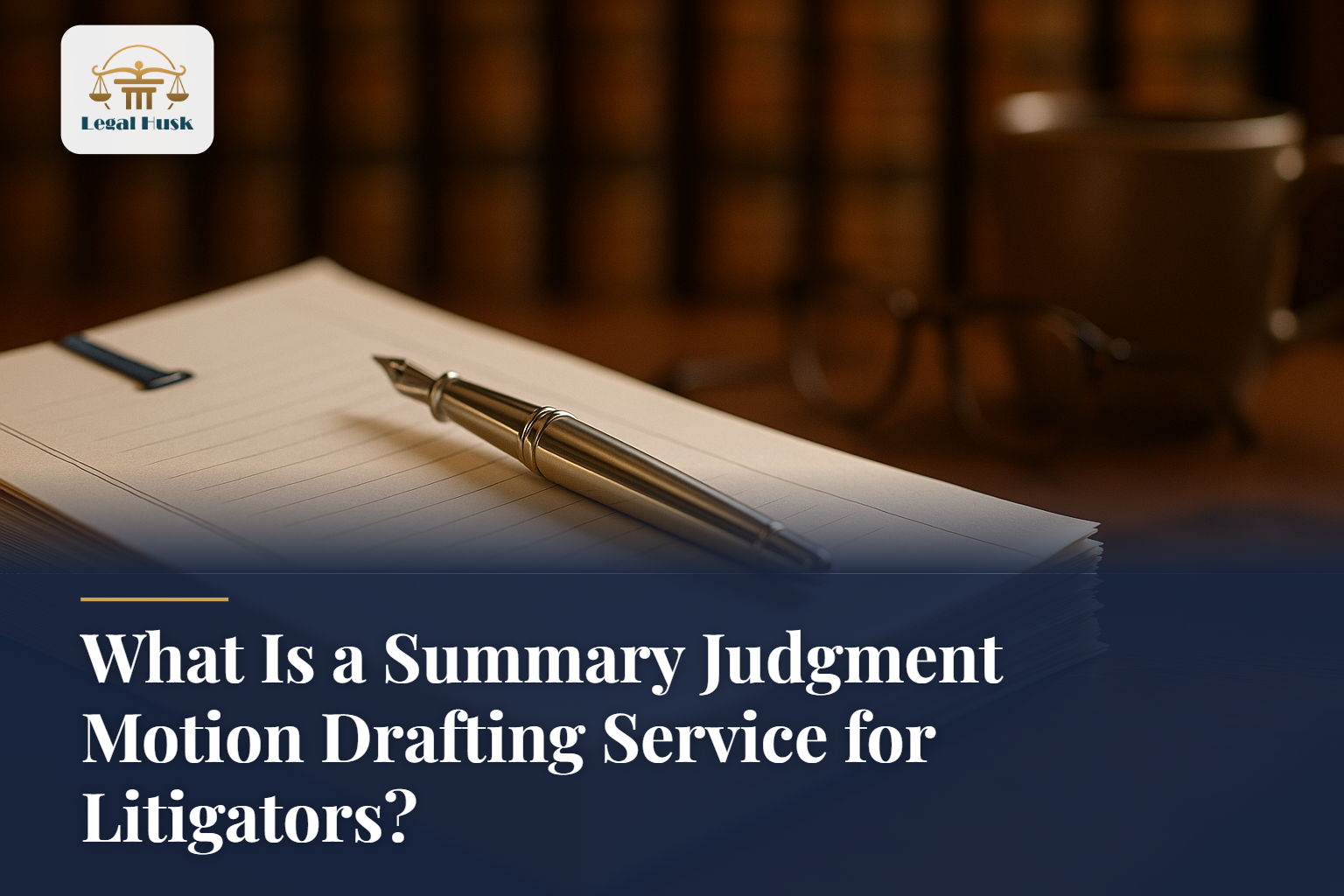 What Is a Summary Judgment Motion Drafting Service for Litigators?