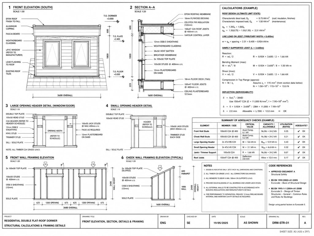 Dormer Structural Calculations For Building Control