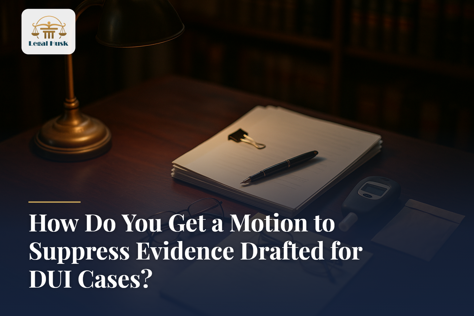 How Do You Get a Motion to Suppress Evidence Drafted for DUI Cases?