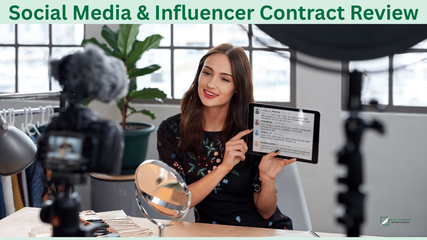 Social Media & Influencer Contract Review