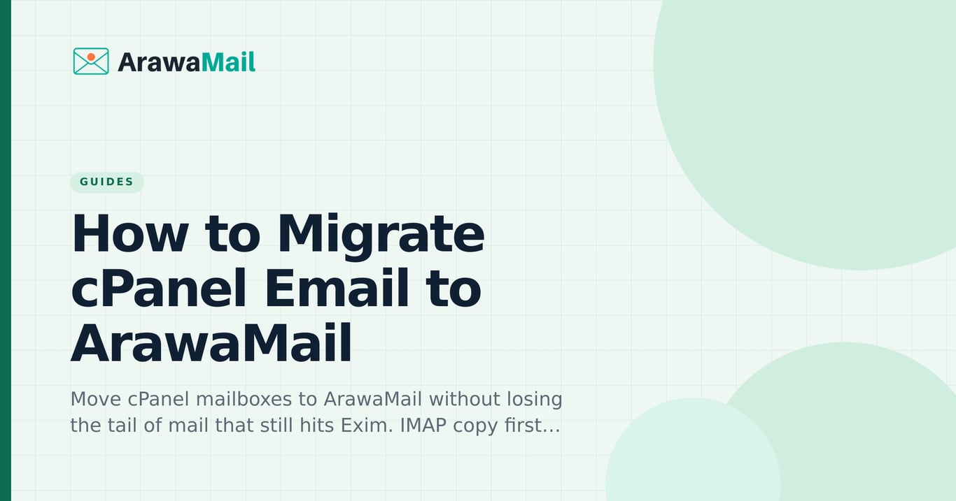 How to Migrate cPanel Email to ArawaMail