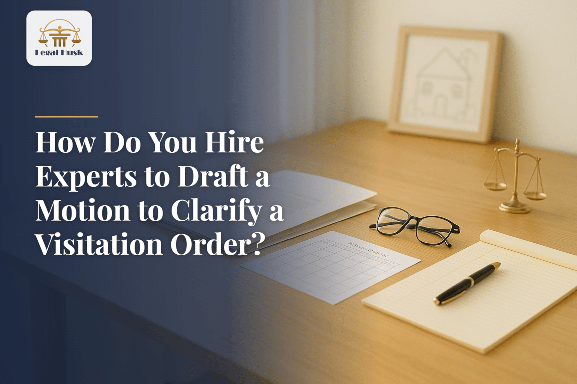 How Do You Hire Experts to Draft a Motion to Clarify a Visitation Order?