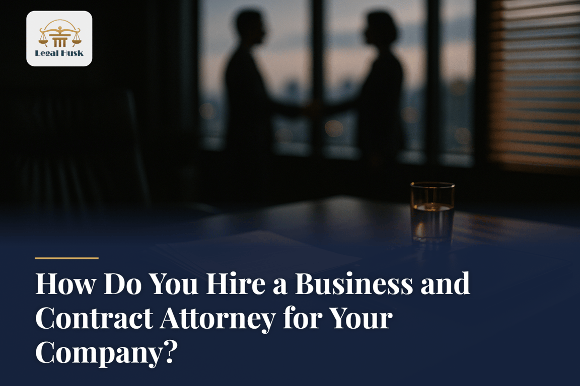 How Do You Hire a Business and Contract Attorney for Your Company?