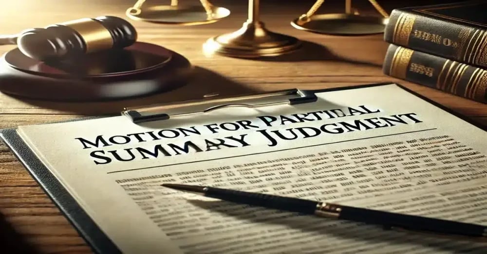 Motion for Partial Summary Judgment: Narrowing the Dispute in Your Favor