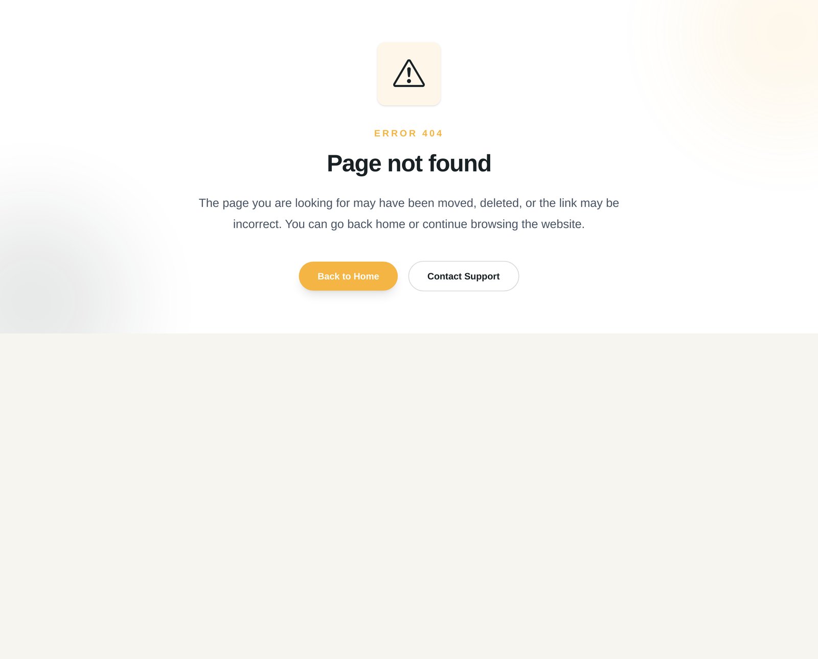 404 Error Recovery Page component