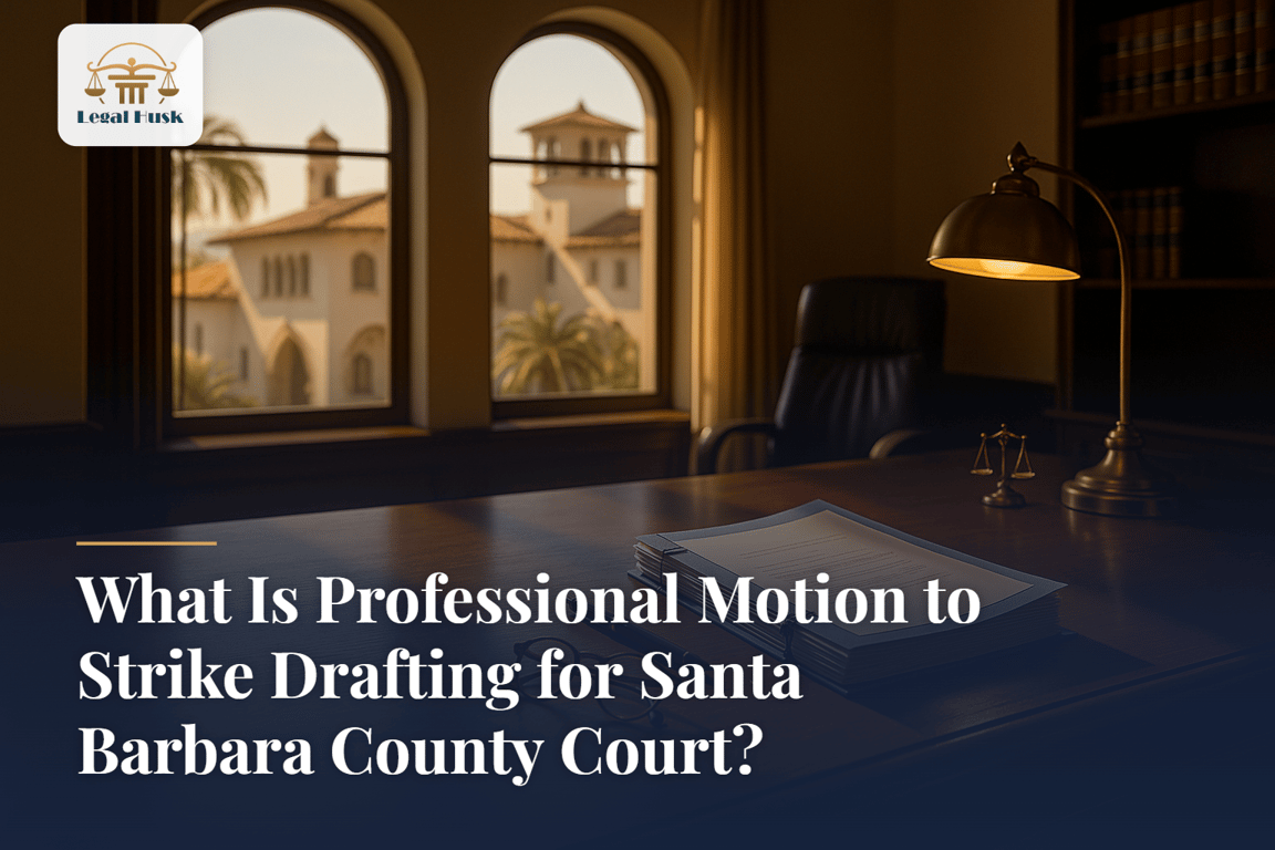 What Is Professional Motion to Strike Drafting for Santa Barbara County Court?