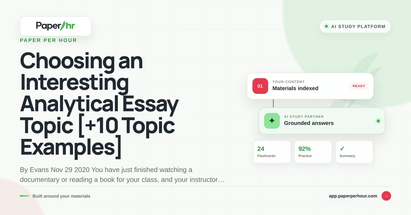 Choosing an Interesting Analytical Essay Topic [+10 Topic Examples]