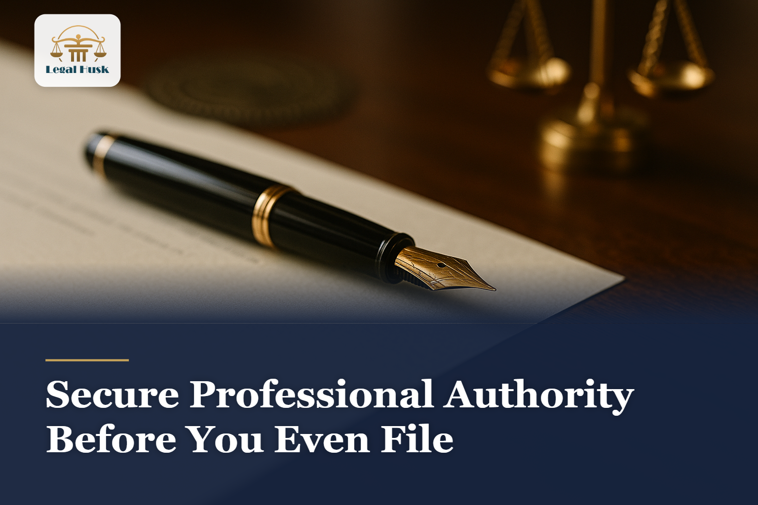 Secure Professional Authority Before You Even File