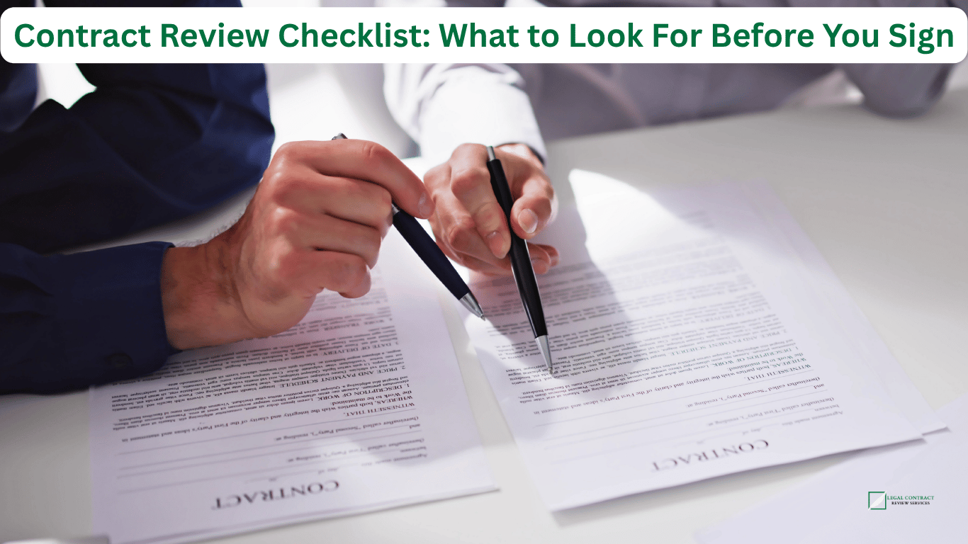Contract Review Checklist