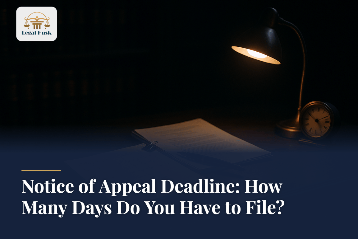 Notice of Appeal Deadline: How Many Days Do You Have to File?