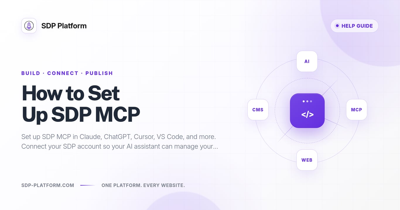 How to Set Up SDP MCP