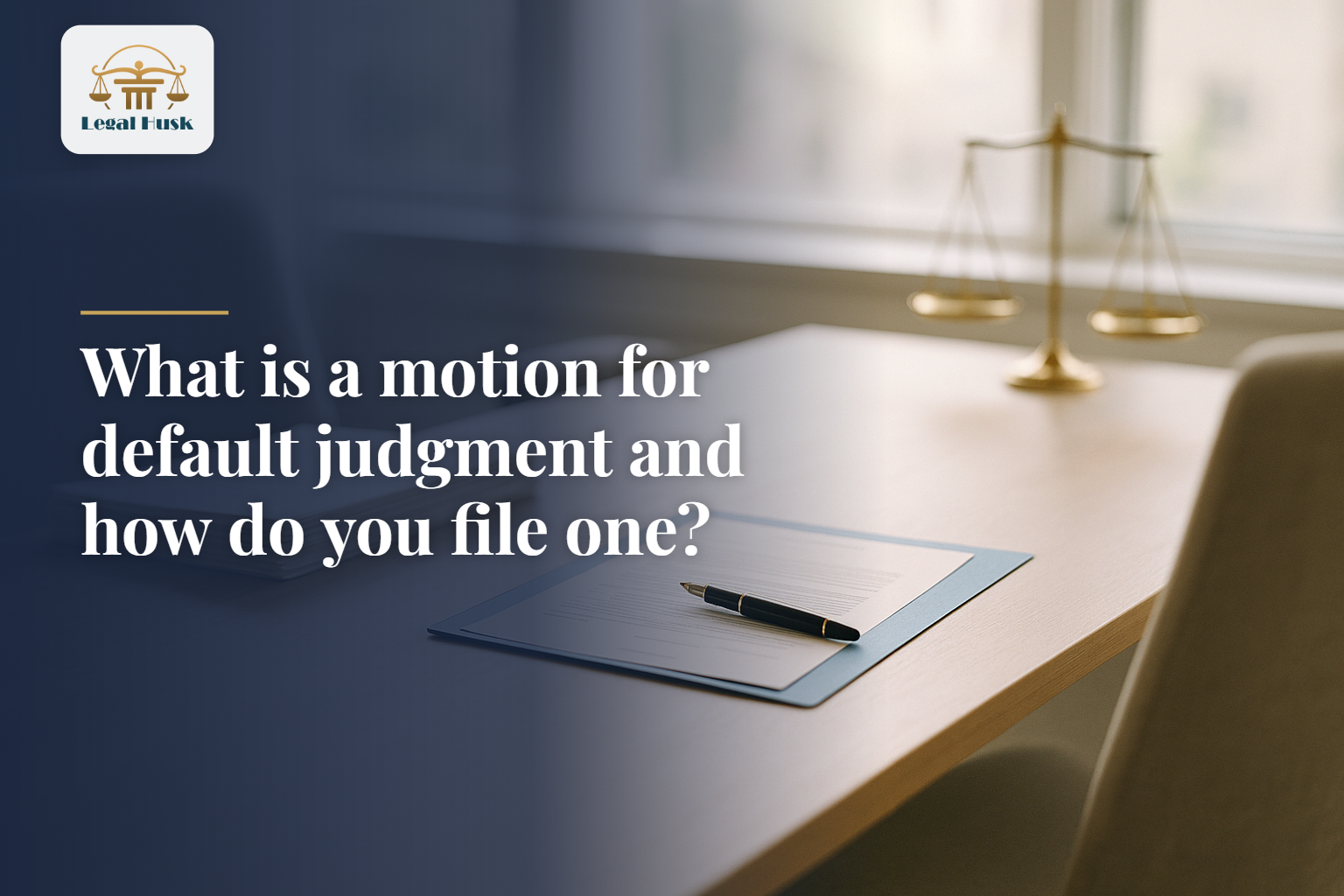 What is a motion for default judgment and how do you file one?