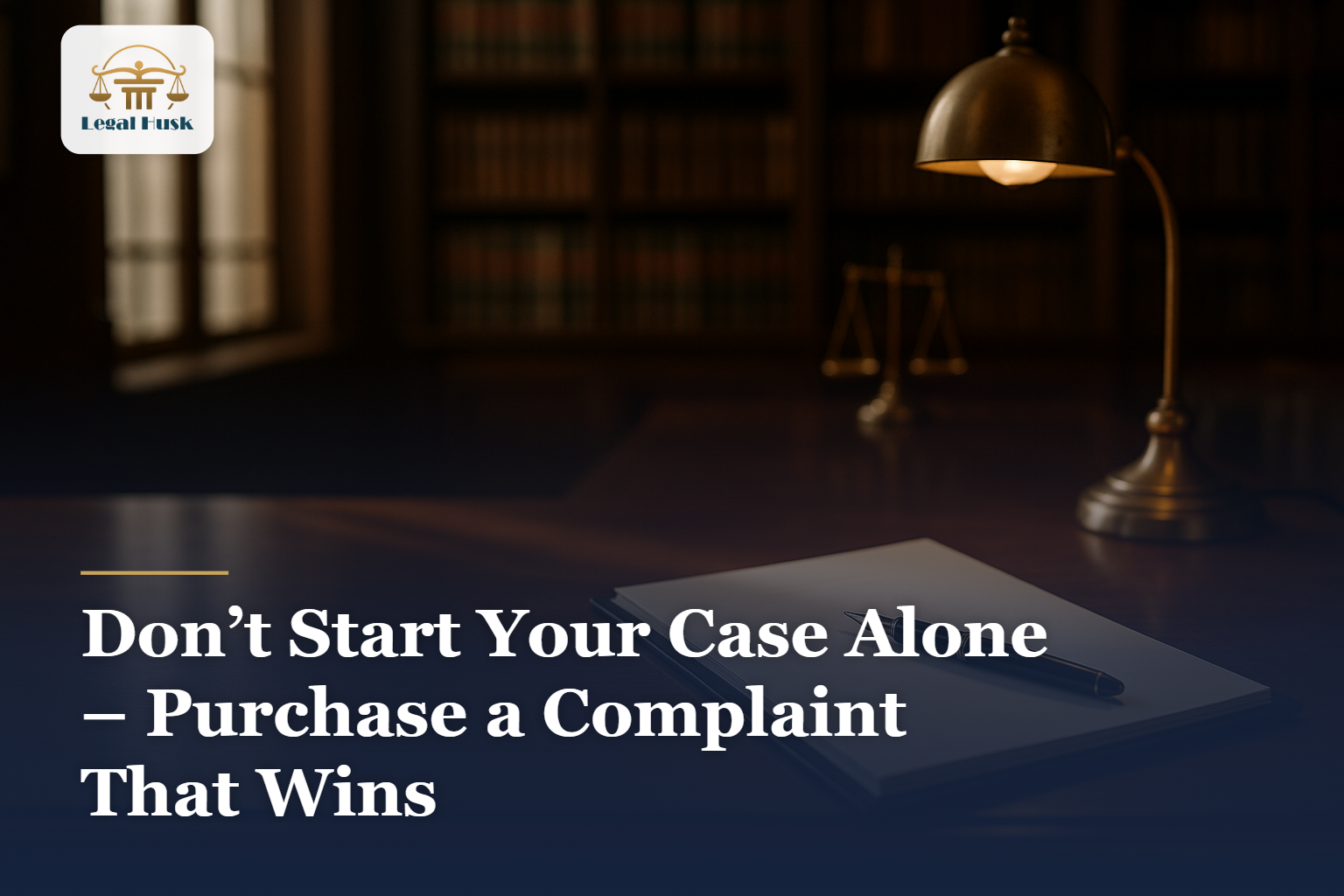 Don’t Start Your Case Alone – Purchase a Complaint That Wins