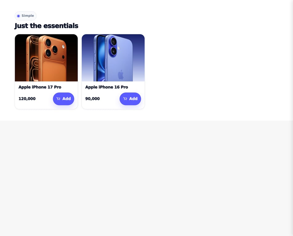 Nexora Simple Products