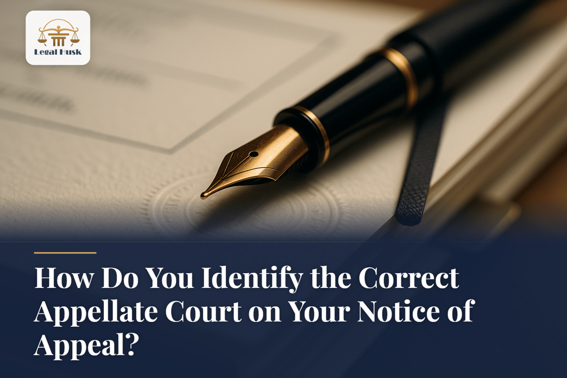 How Do You Identify the Correct Appellate Court on Your Notice of Appeal?