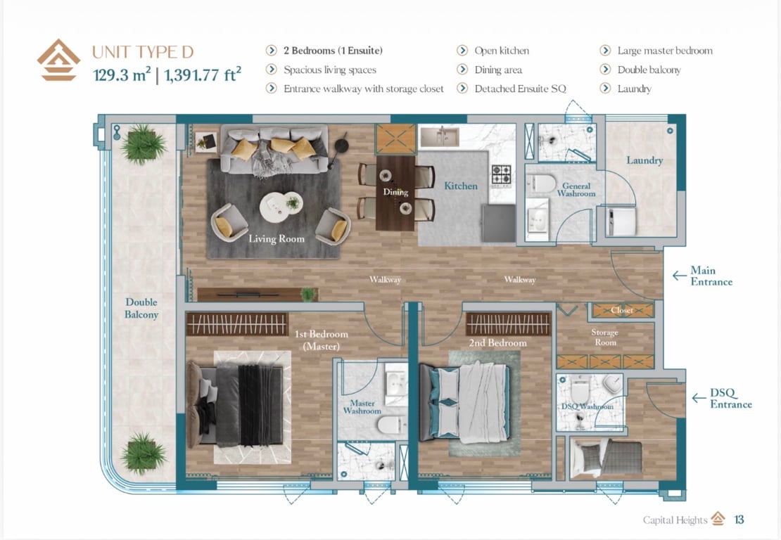 OFFPLAN STUDIO, ONE AND ONLY TWO BEDROOMS FOR SALE IN WESTLANDS BROOSIDE