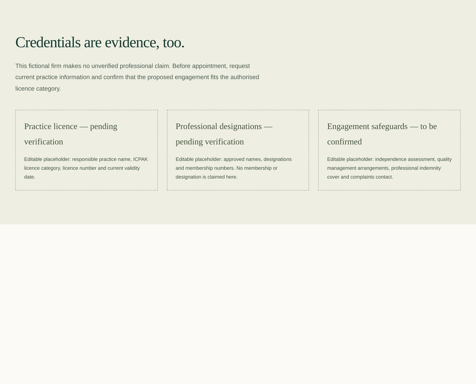 Grantmere | Credential Verification component