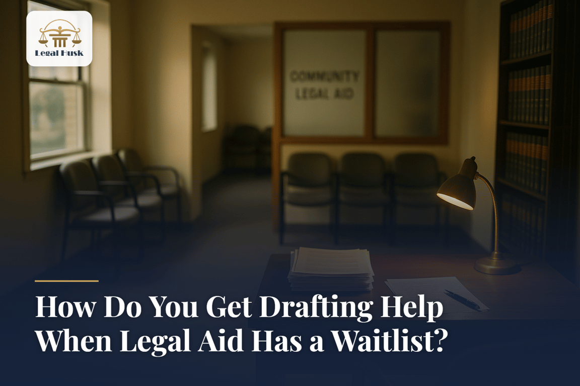 How Do You Get Drafting Help When Legal Aid Has a Waitlist?