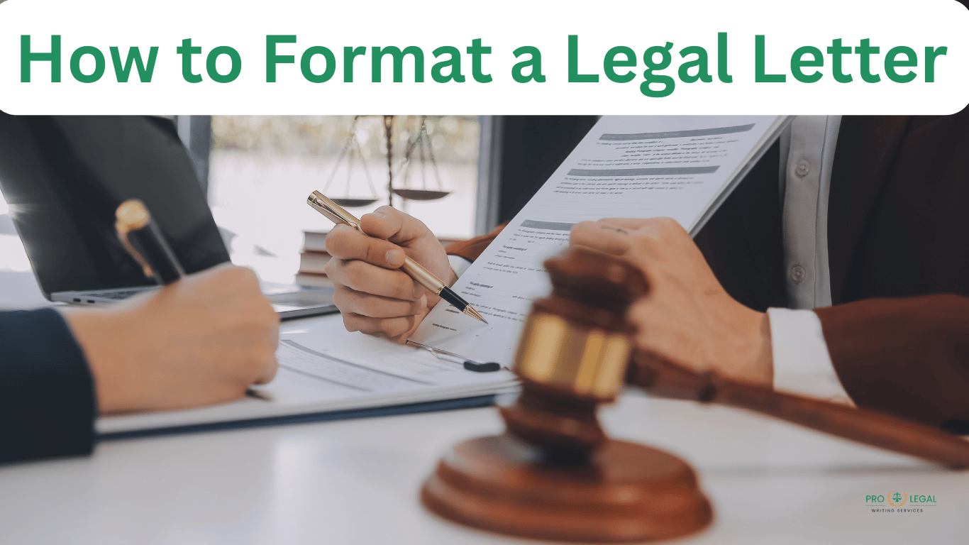 How to Format a Legal Letter