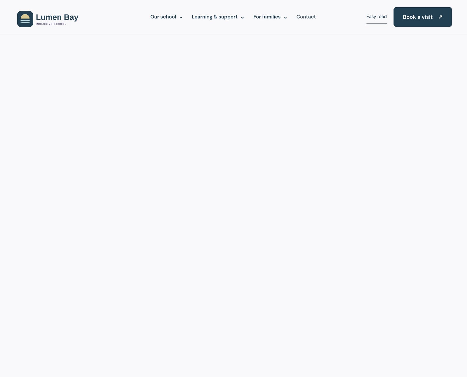Sticky image-logo navigation component