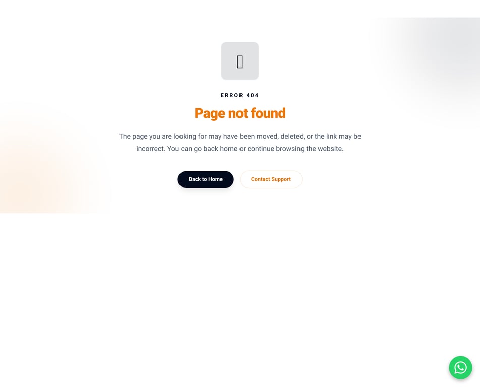 404 Error Recovery Page component