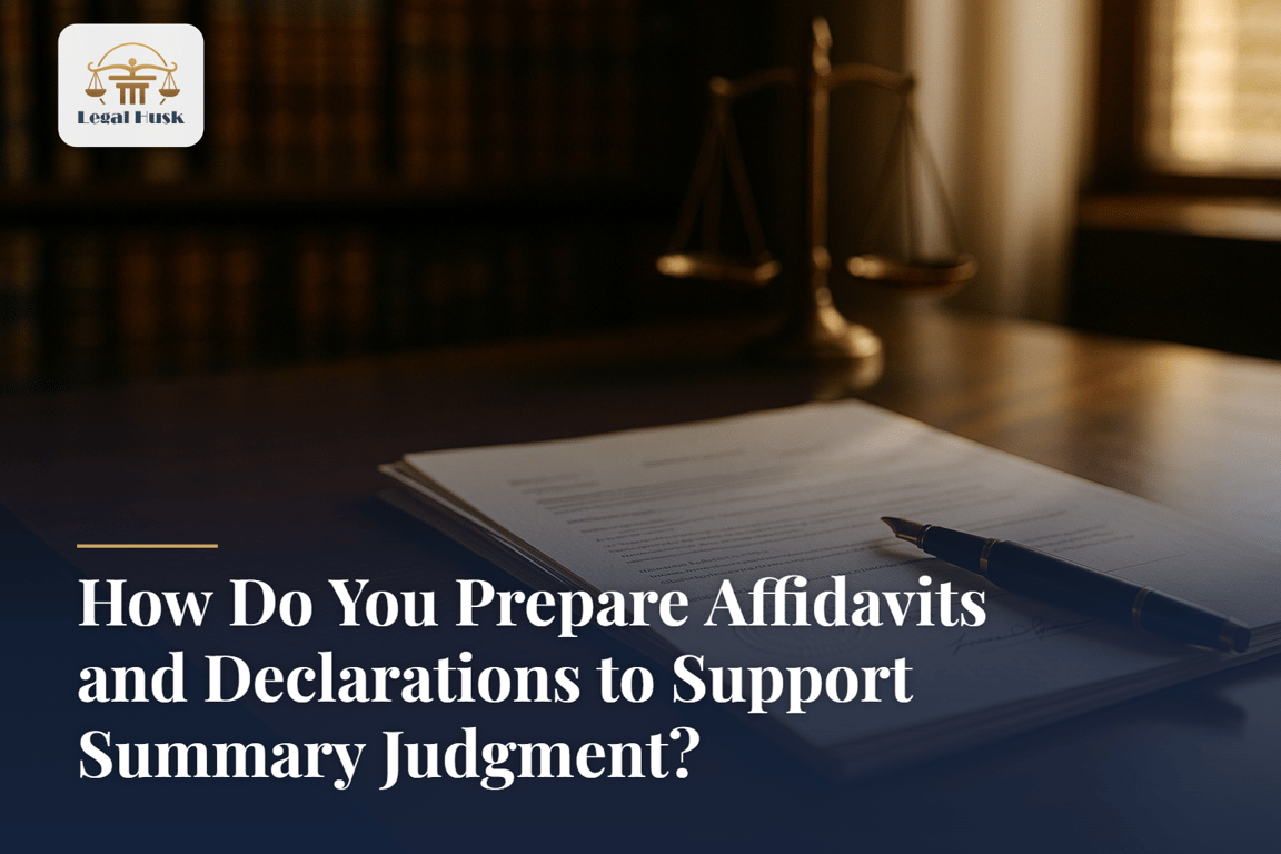 How Do You Prepare Affidavits and Declarations to Support Summary Judgment?