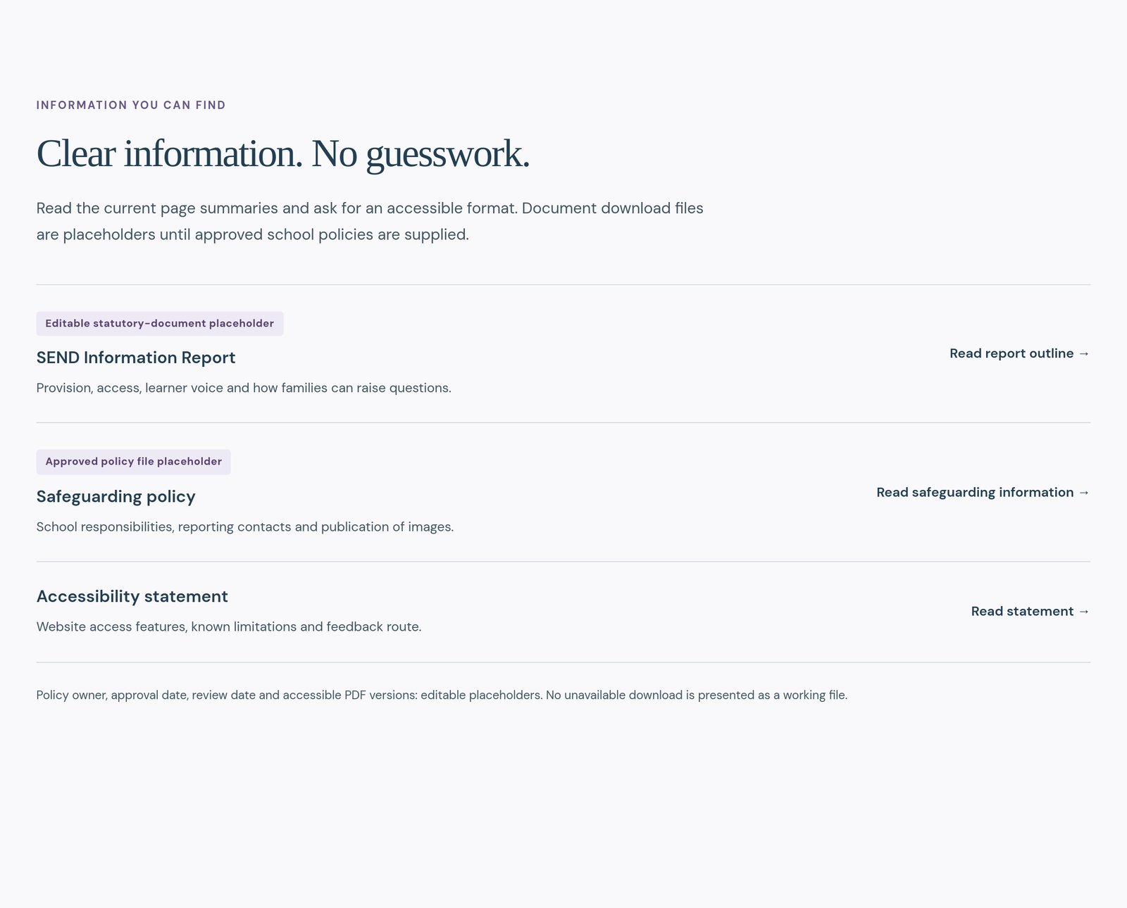 Reusable Policy and Resource List component