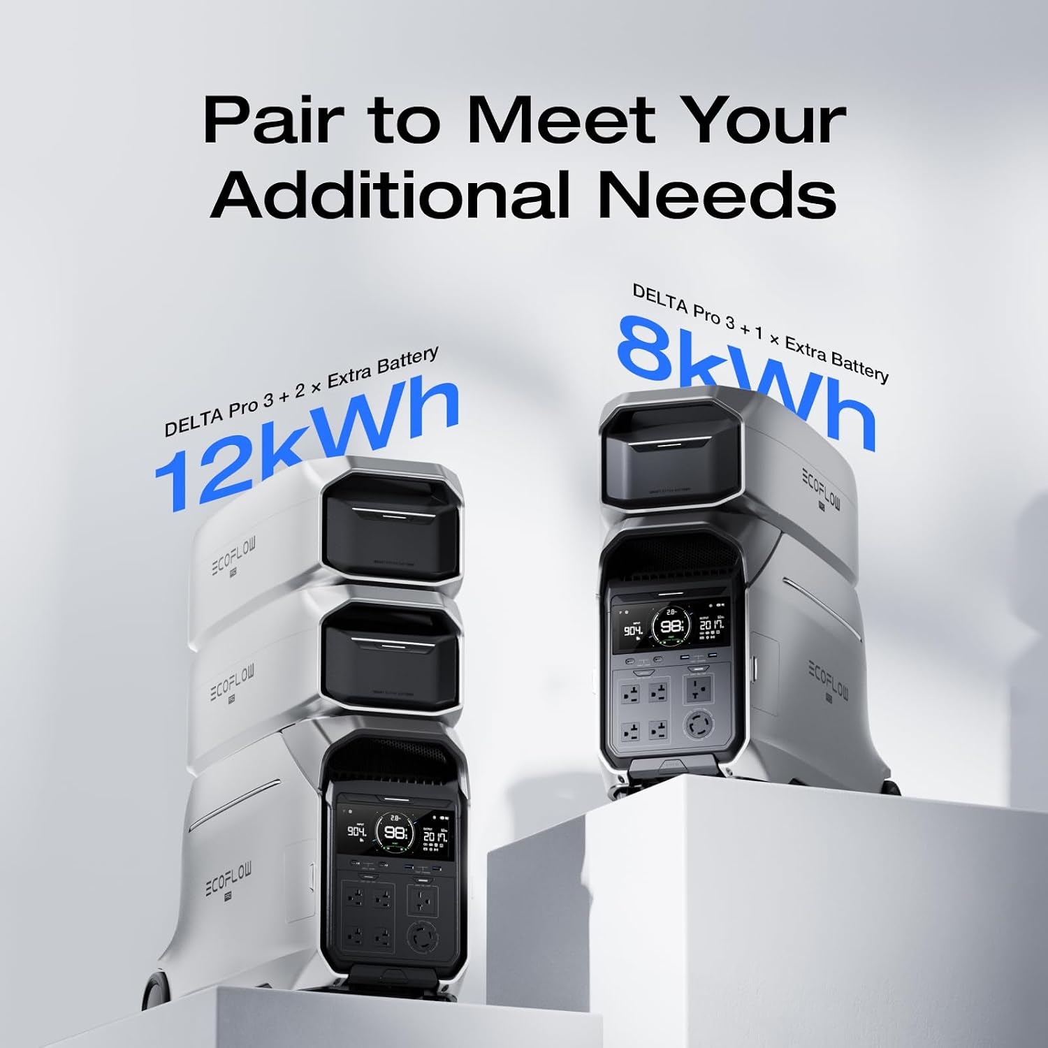 EF ECOFLOW 8kWh Portable Power Station: DELTA Pro 3 with Extra Battery view 3