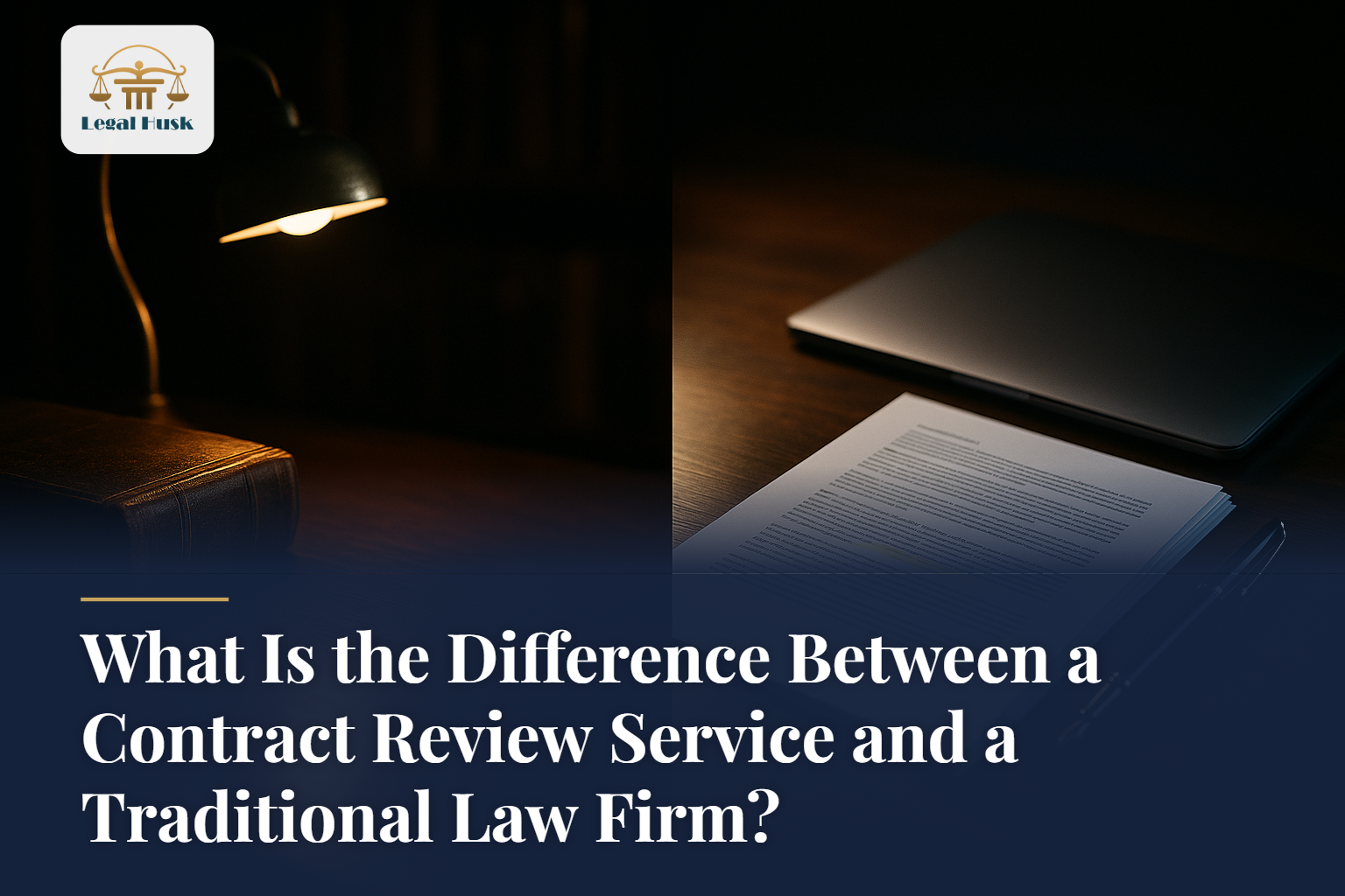 What Is the Difference Between a Contract Review Service and a Traditional Law Firm?