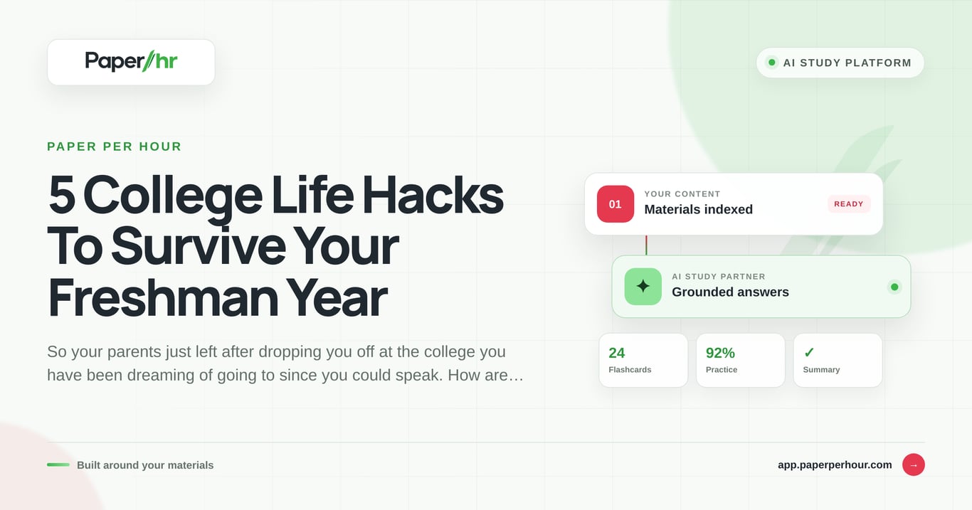 5 College Life Hacks To Survive Your Freshman Year