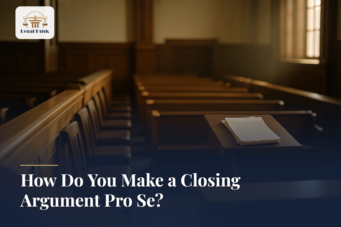 How Do You Make a Closing Argument Pro Se?