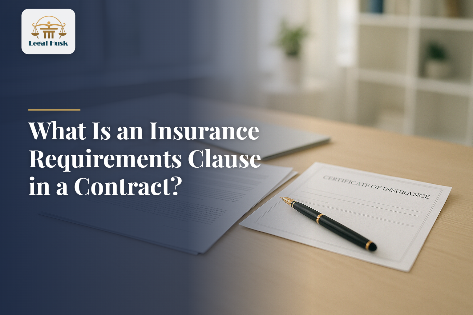 What Is an Insurance Requirements Clause in a Contract?